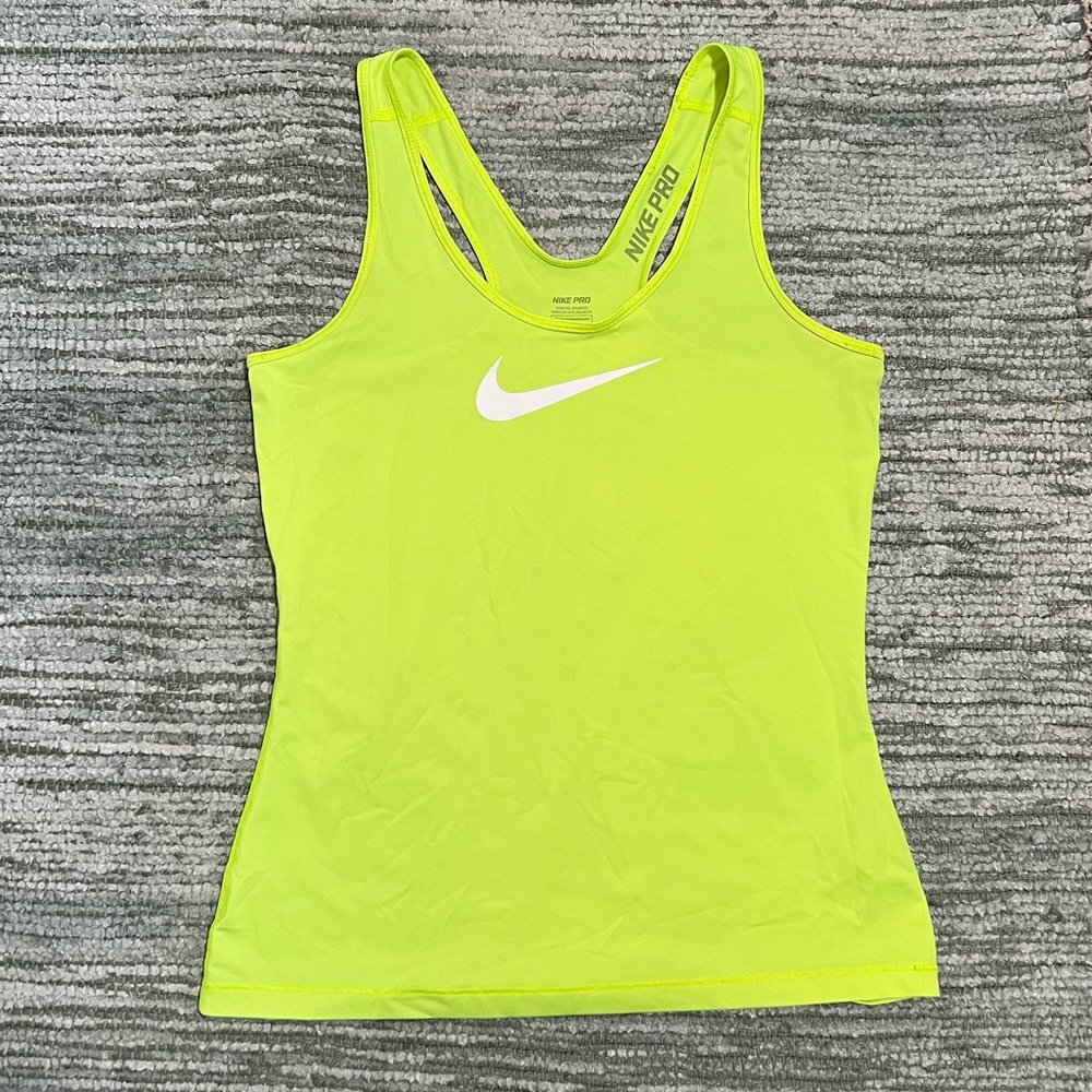Nike Neon Yellow Dri-FIT Tank Top